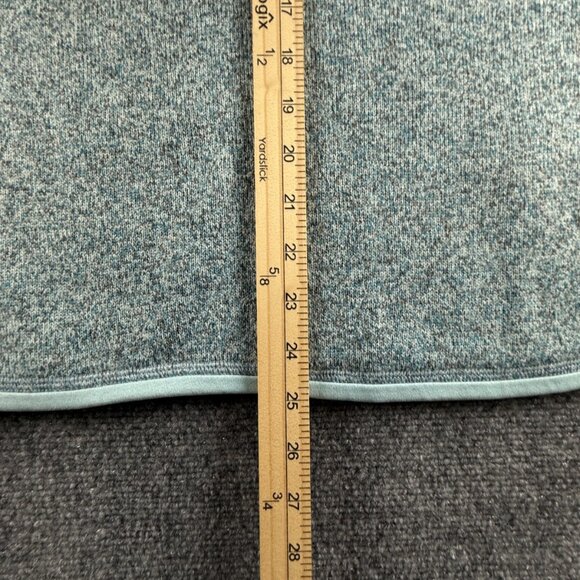 Patagonia Fleece Jacket Women Medium Pullover Blue 1/4 Zip Logo Better Sweater - Picture 6 of 14